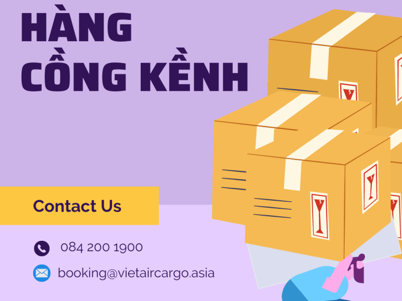 Purple Illustrated Cargo Service Instagram Post