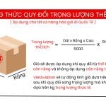 Cách quy đổi trọng lượng thể tích – Vận Tải Hậu Cần Hàng Không Việt
