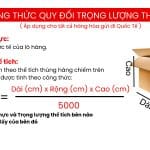 CÁCH TÍNH SỐ KHỐI CBM HÀNG HOÁ HAY TRỌNG LƯỢNG THỂ TÍCH