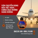 VẬN CHUYỂN HÀNG HÓA VIỆT NAM – TRUNG QUỐC QUA ĐƯỜNG HÀNG KHÔNG