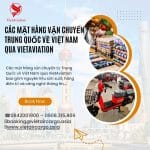 CÁC MẶT HÀNG VẬN CHUYỂN TRUNG QUỐC VỀ VIỆT NAM QUA VIETAVIATION
