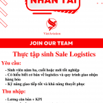 TUYỂN DỤNG THỰC TẬP SINH SALE LOGISTICS
