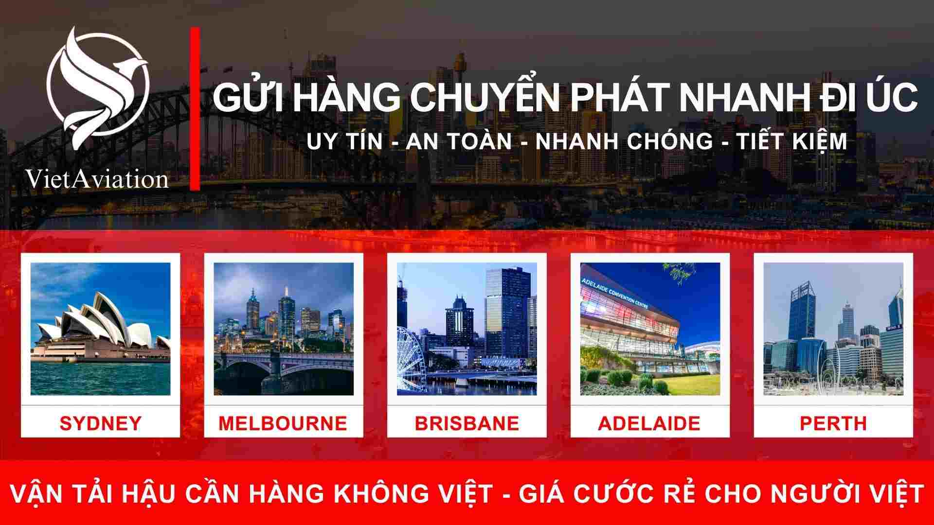 Gửi hàng chuyển phát nhanh đi Úc