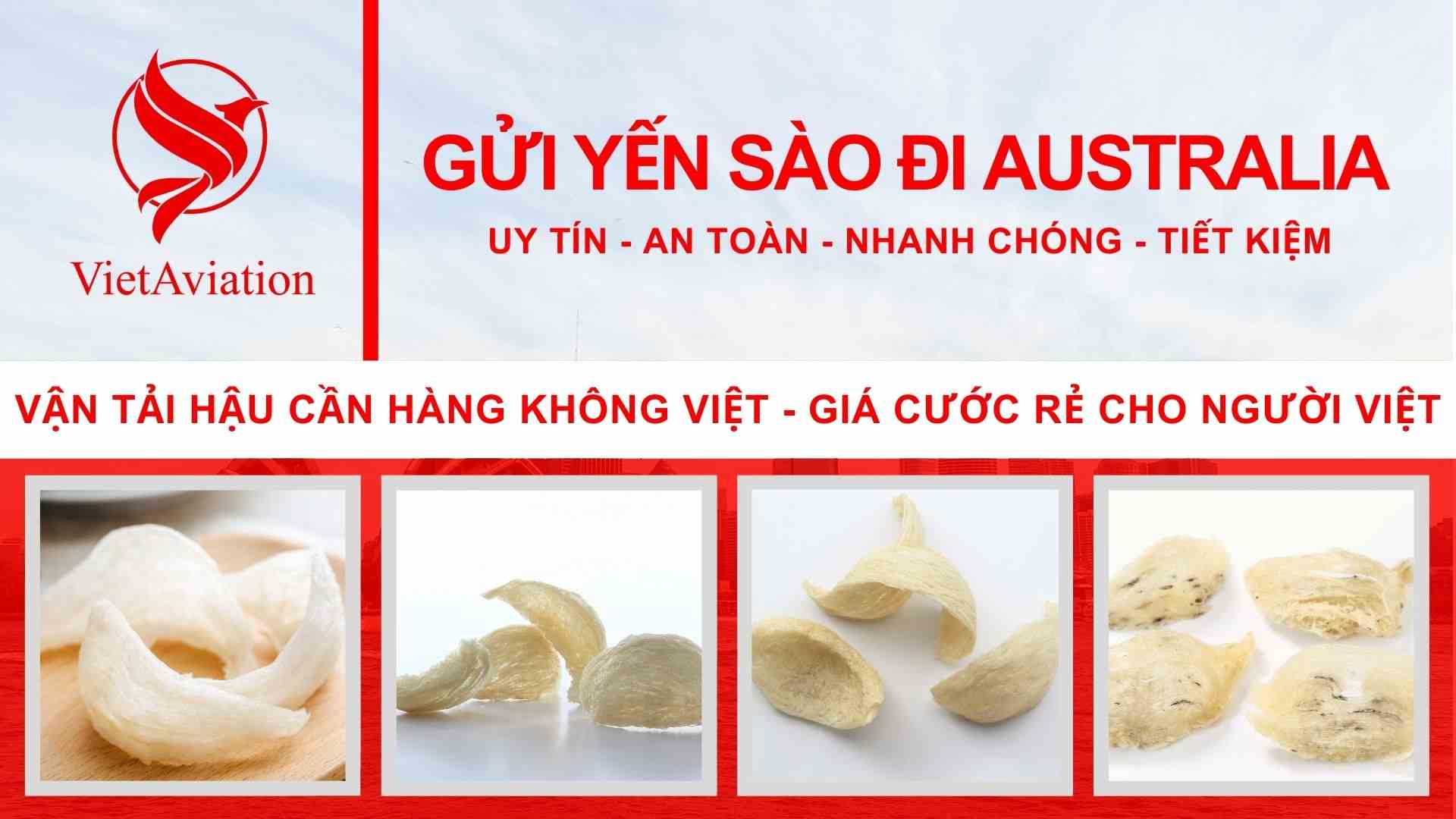 Gửi yến sào đi Australia