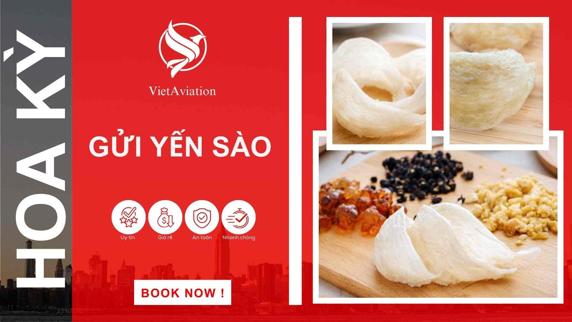 Gửi yến sào đi Mỹ