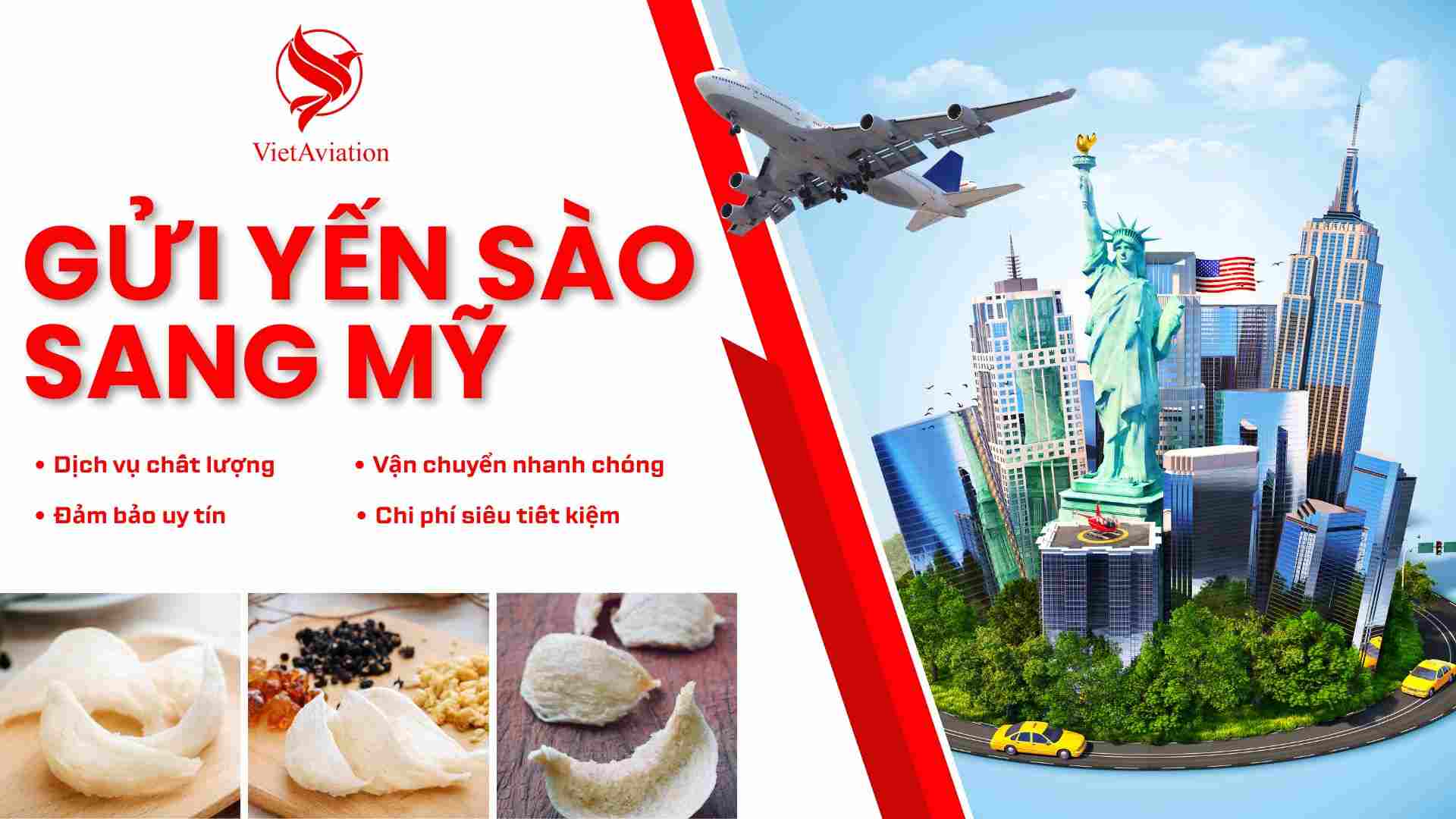 Gửi yến sào sang Mỹ