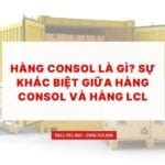 Hàng consol là gì? Sự Khác Biệt Giữa Hàng Consol và Hàng LCL
