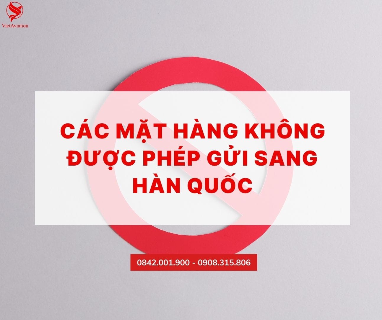 Các mặt hàng cấm gửi sang Hàn Quốc