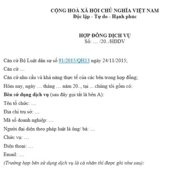 Hợp đồng thương mại