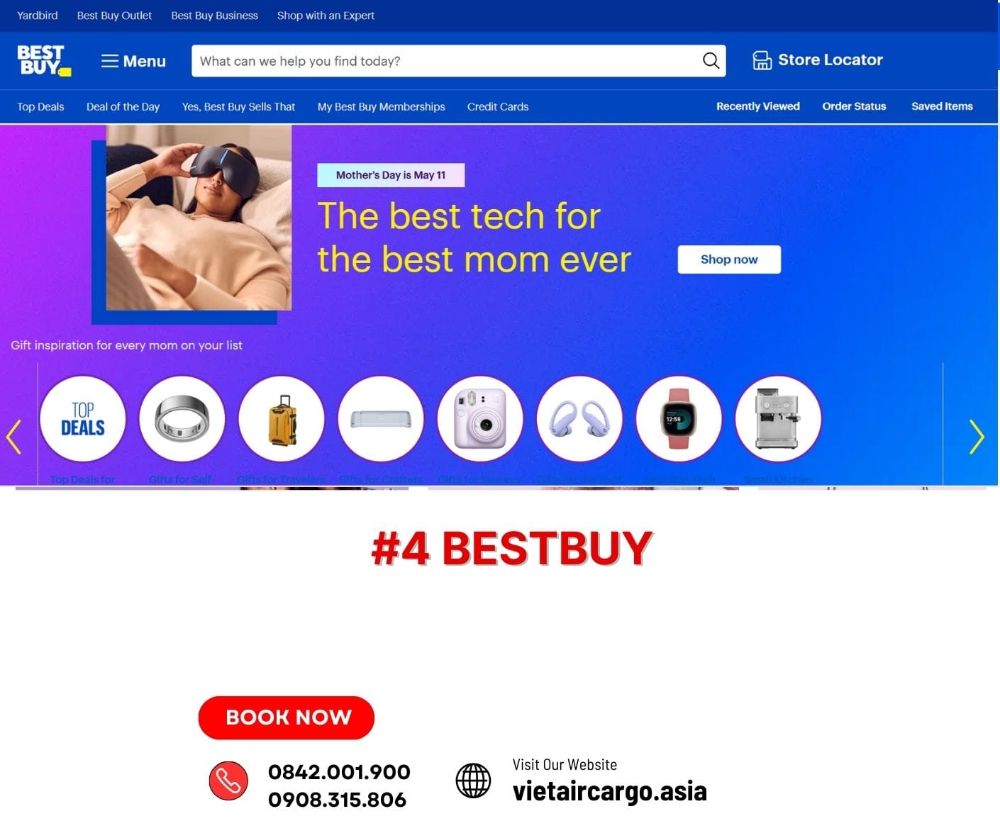 Bestbuy - trang thương mại điện tử phổ biến