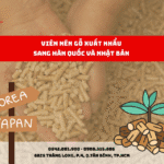 VIÊN NÉN GỖ XUẤT KHẨU SANG HÀN QUỐC VÀ NHẬT BẢN