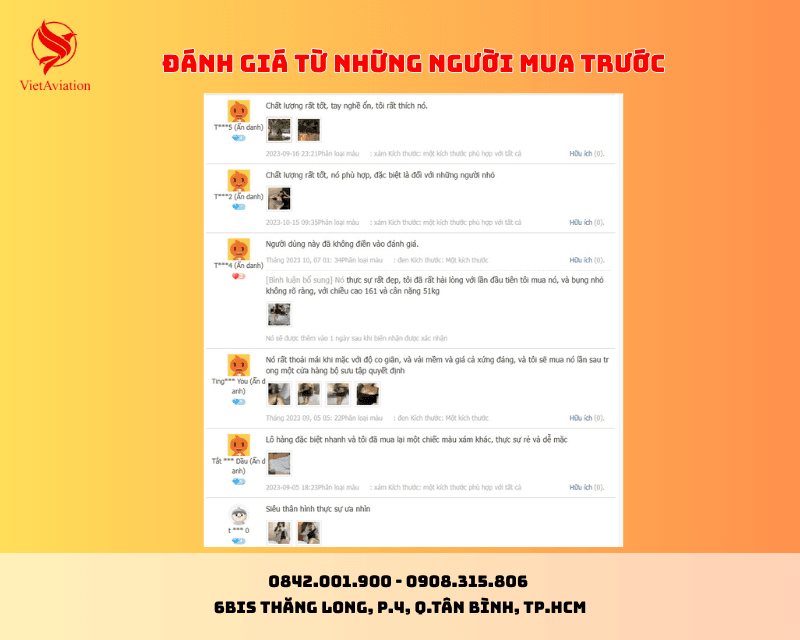 Đánh giá của những người mua trước