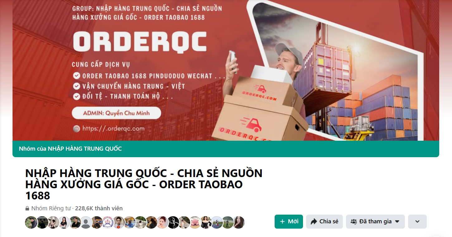 Nguồn hàng Trung Quốc giá rẻ tại các nhóm Facebook