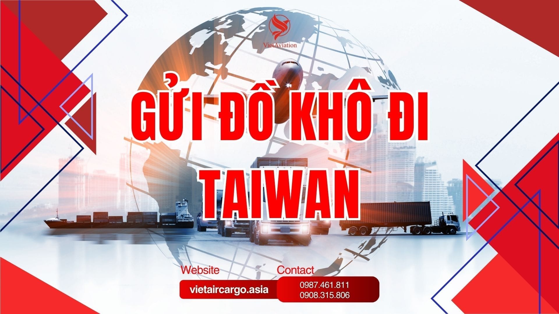 Gửi đồ khô đi Taiwan