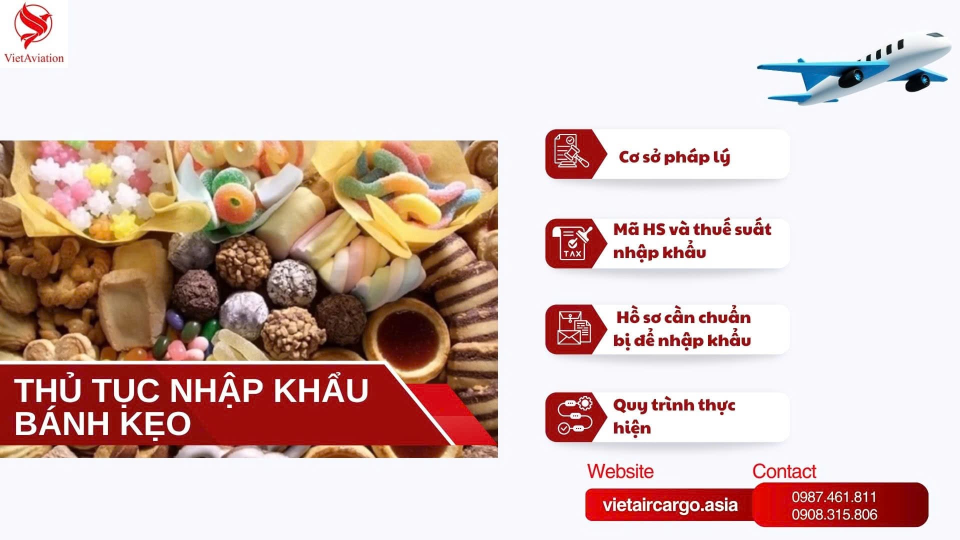 Thủ tục nhập khẩu bánh kẹo