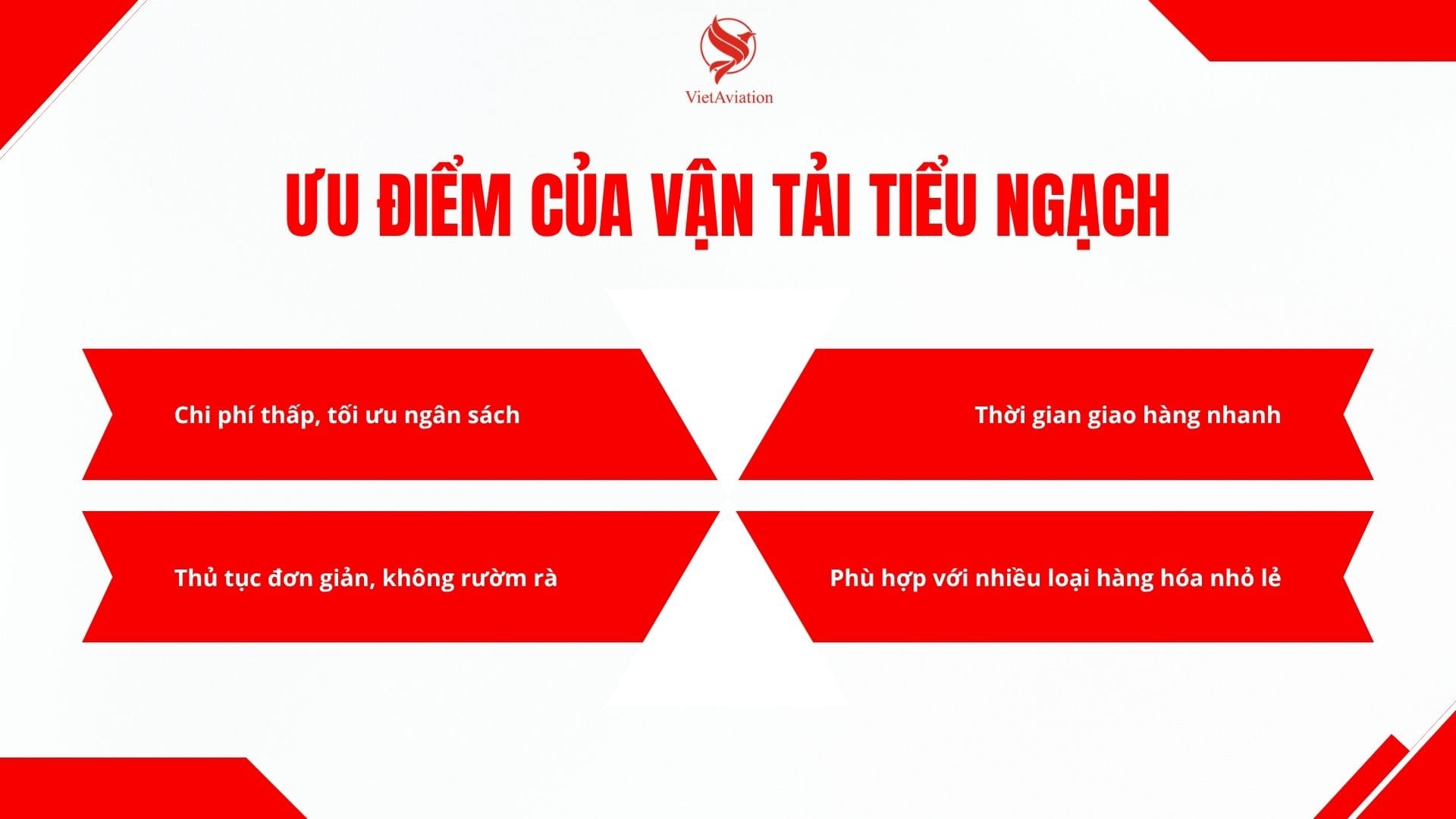 Ưu điểm của vận tải tiểu ngạch