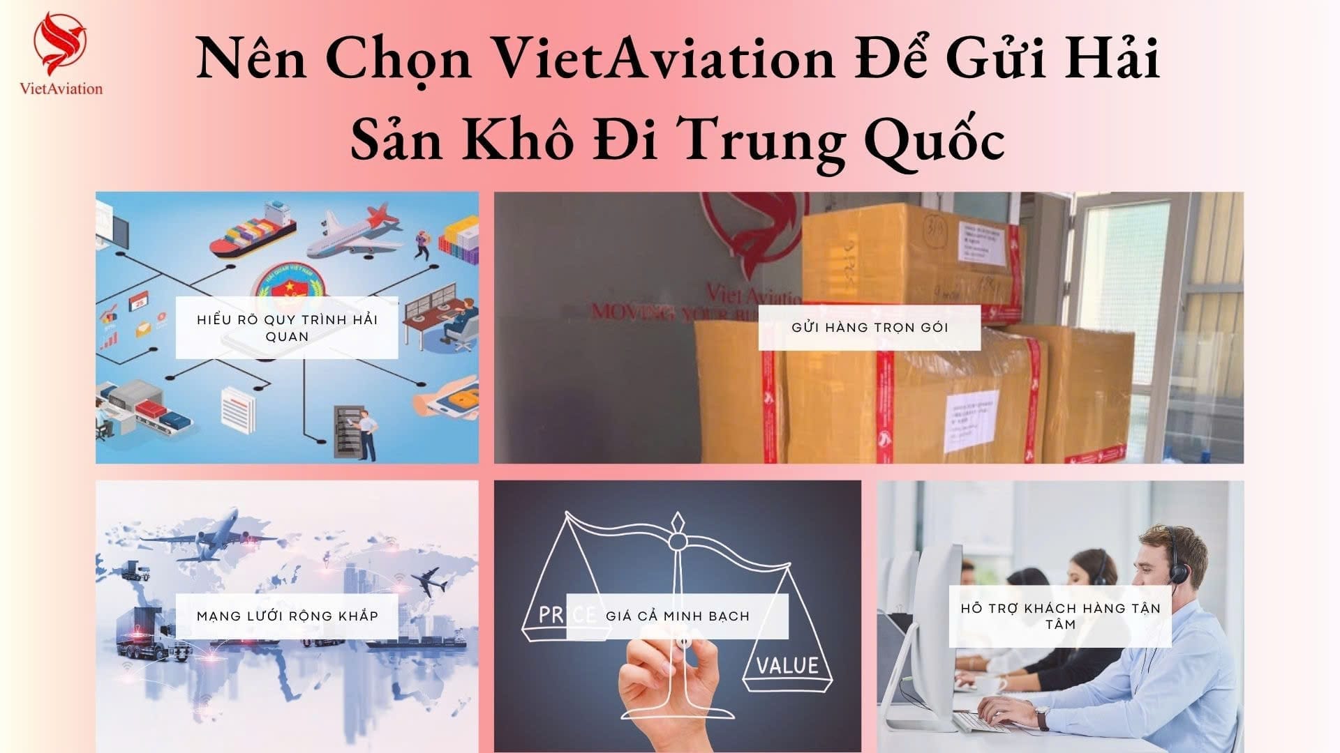 Lý do chọn đơn vị vận chuyển VietAviation