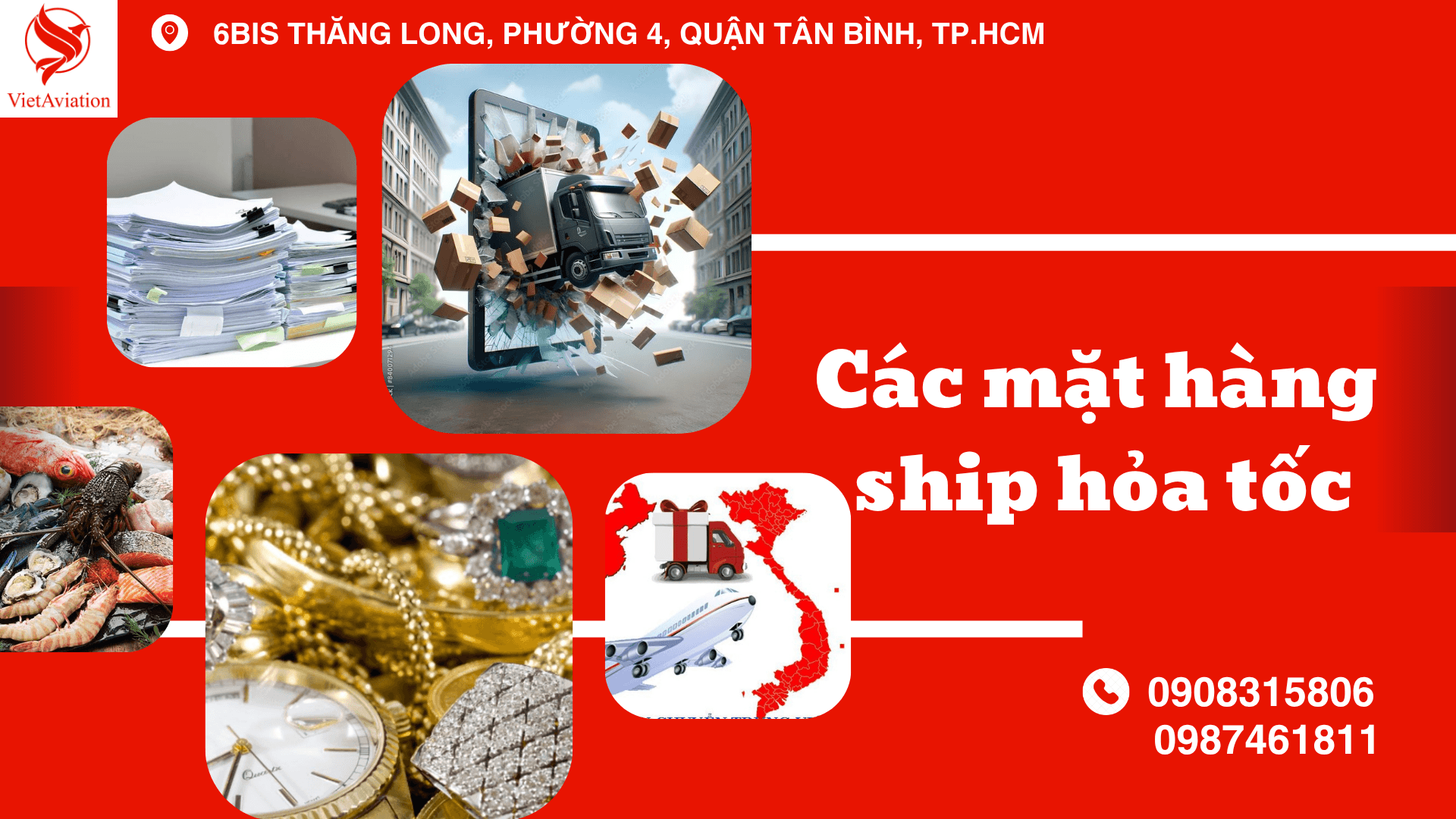 các mặt hàng vận chuyển hỏa tốc