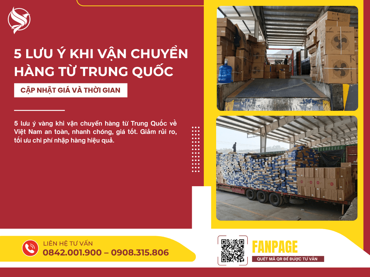 5 Lưu Ý Khi Vận Chuyển Hàng Từ Trung Quốc