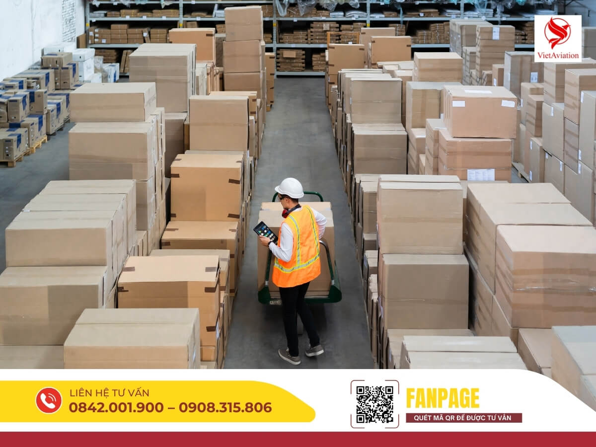Kho bãi chứa hàng hóa lớn tại Việt Nam, chuẩn bị xuất sang Trung Quốc.