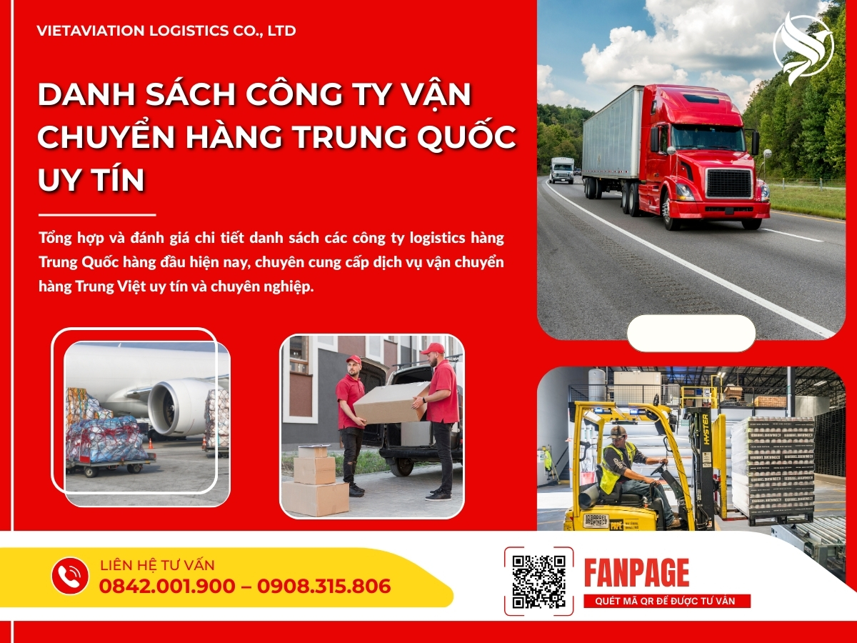 Danh sách công ty vận chuyển hàng Trung Quốc uy tín