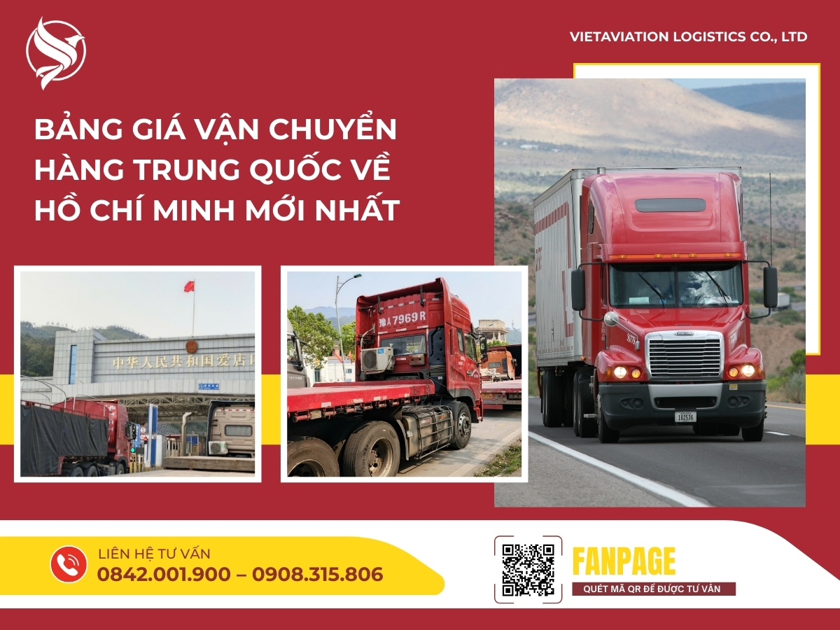 Bảng Giá Vận Chuyển Hàng Trung Quốc Về Hồ Chí Minh Mới Nhất