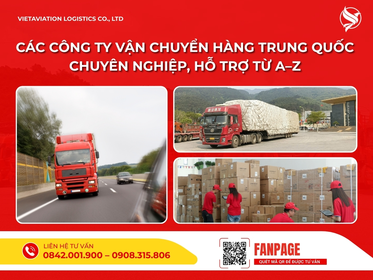Các công ty vận chuyển hàng Trung Quốc chuyên nghiệp, hỗ trợ từ A–Z