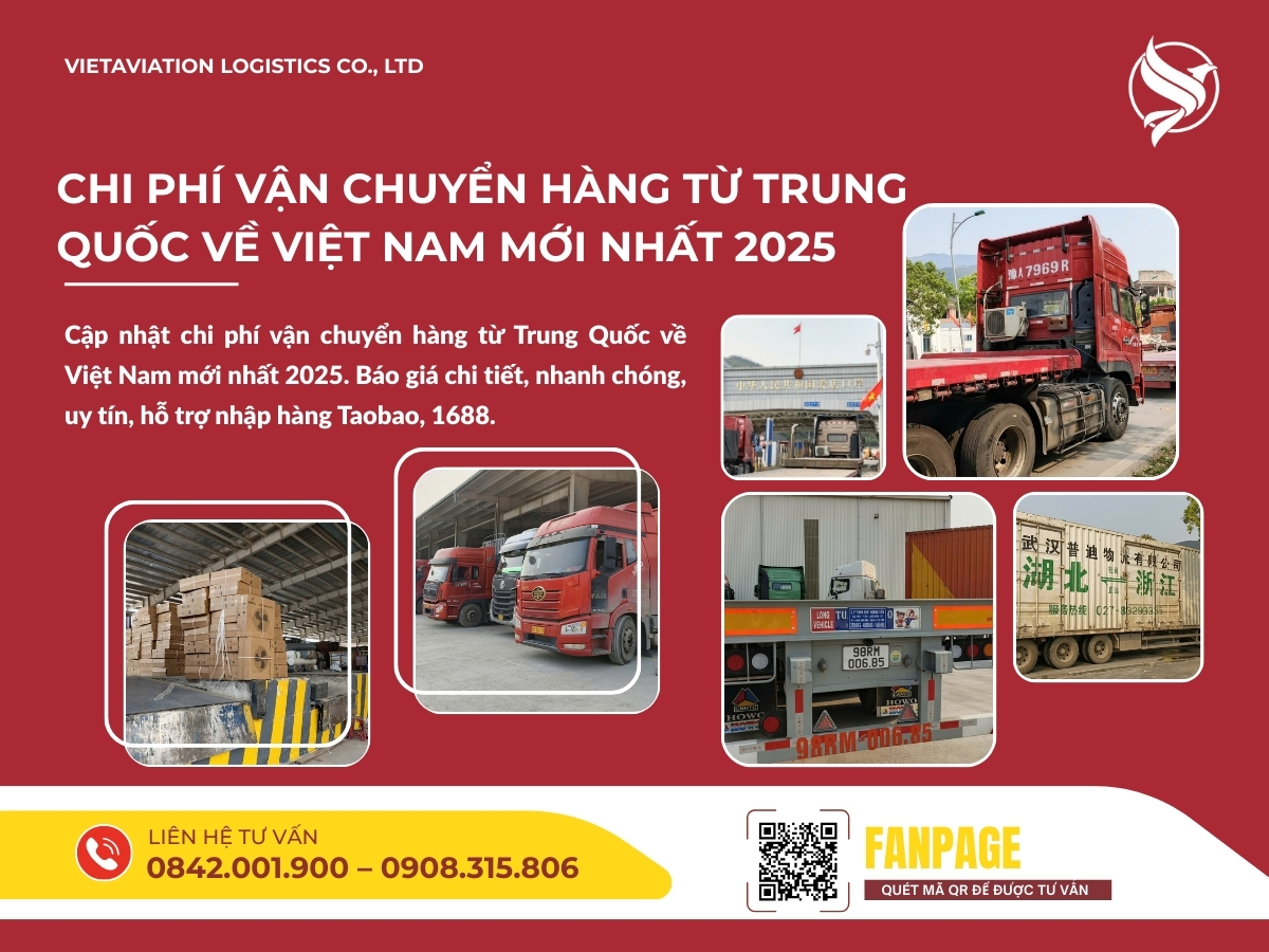 Chi Phí Vận Chuyển Hàng Từ Trung Quốc Về Việt Nam Mới Nhất 2025