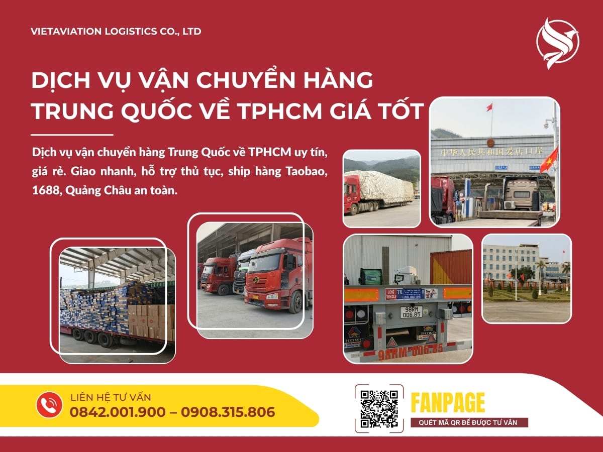 Dịch Vụ Vận Chuyển Hàng Trung Quốc Về TPHCM Giá Tốt