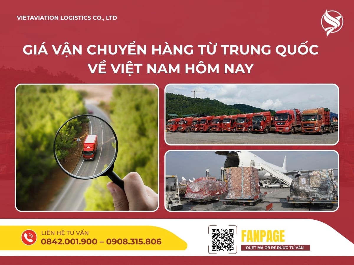 Giá vận chuyển hàng từ Trung Quốc về Việt Nam hôm nay