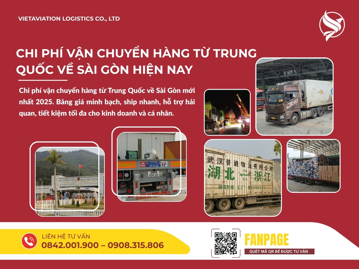 Chi Phí Vận Chuyển Hàng Từ Trung Quốc Về Sài Gòn Hiện Nay