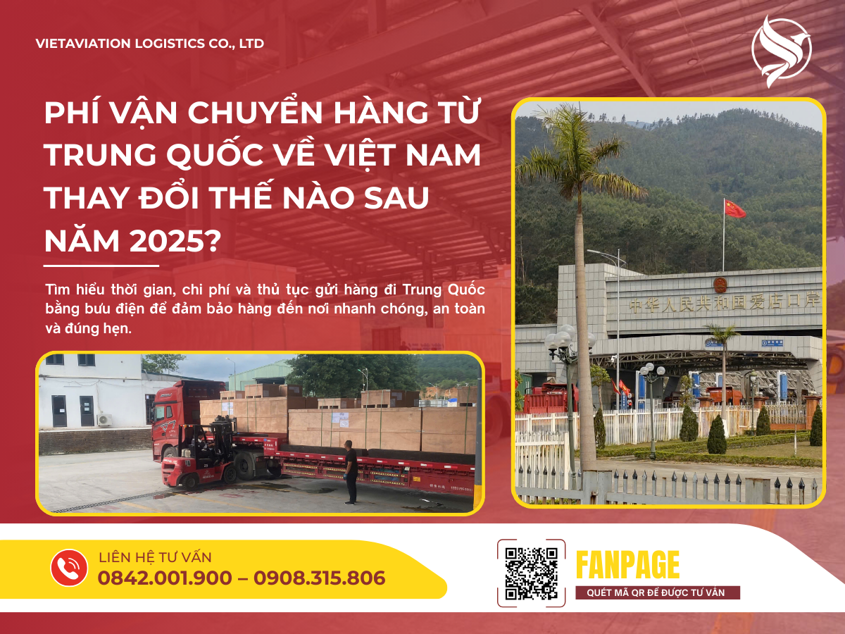 Phí vận chuyển hàng từ Trung Quốc về Việt Nam thay đổi thế nào sau năm 2025?