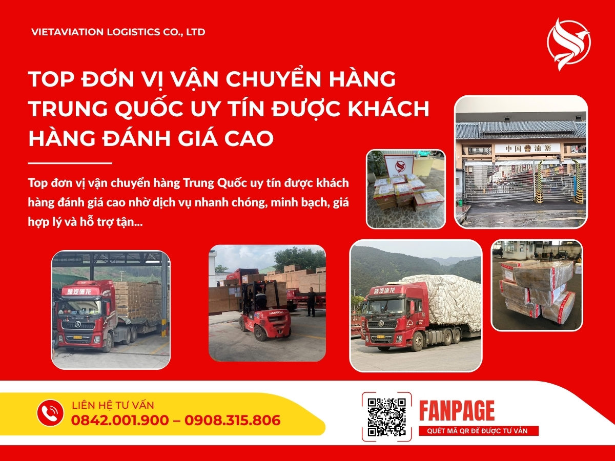 Top đơn vị vận chuyển hàng Trung Quốc uy tín được khách hàng đánh giá cao