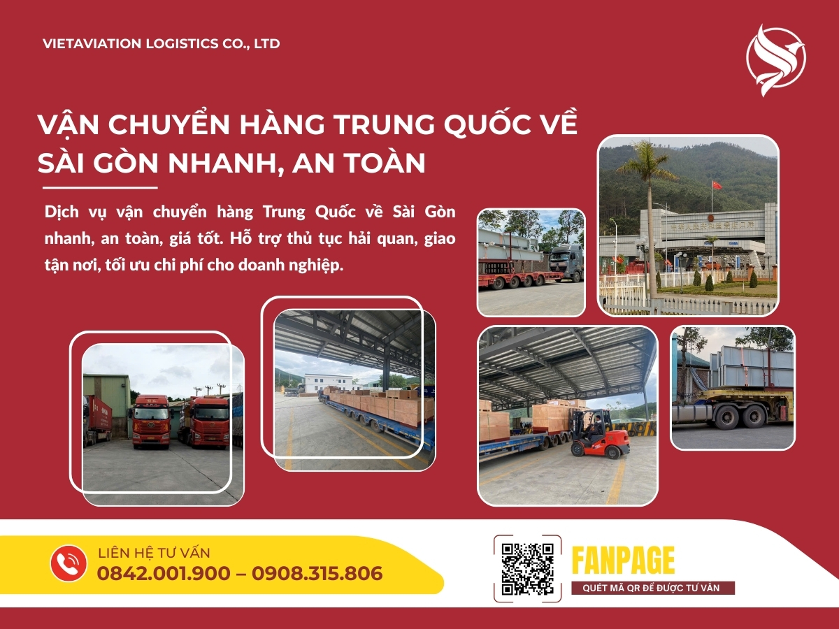 Vận Chuyển Hàng Trung Quốc Về Sài Gòn Nhanh, An Toàn