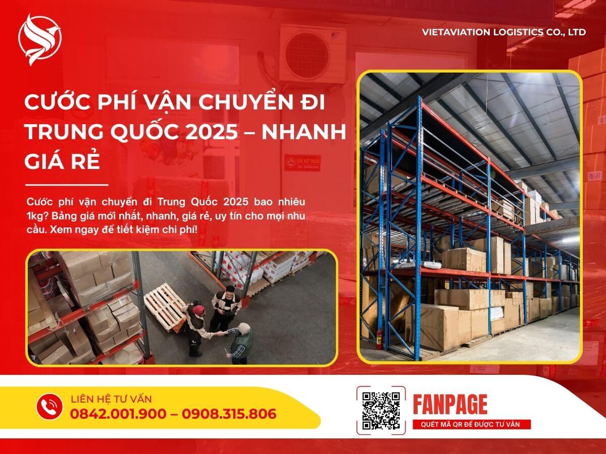 Cước Phí Vận Chuyển Đi Trung Quốc 2025 – Nhanh, Giá Rẻ