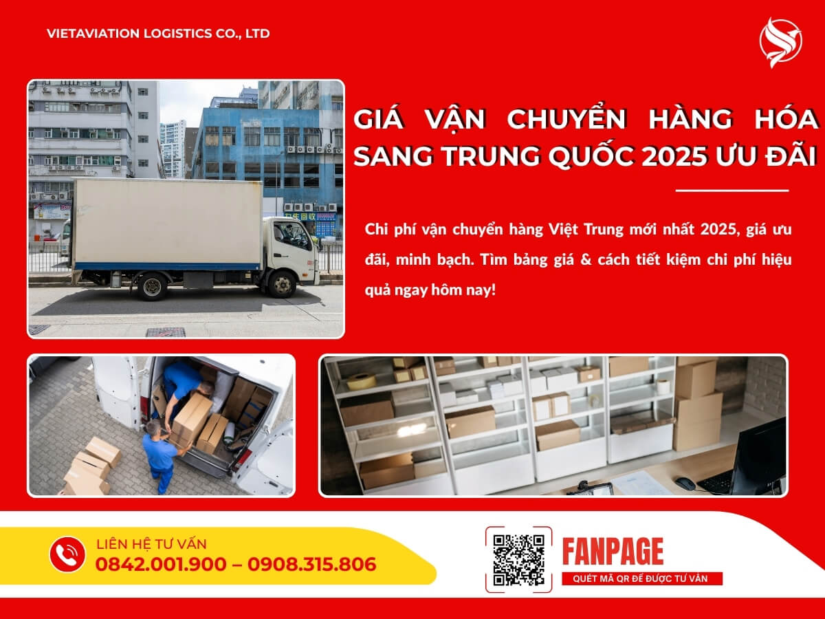 Chi Phí Vận Chuyển Hàng Hóa Sang Trung Quốc 2025 Ưu Đãi