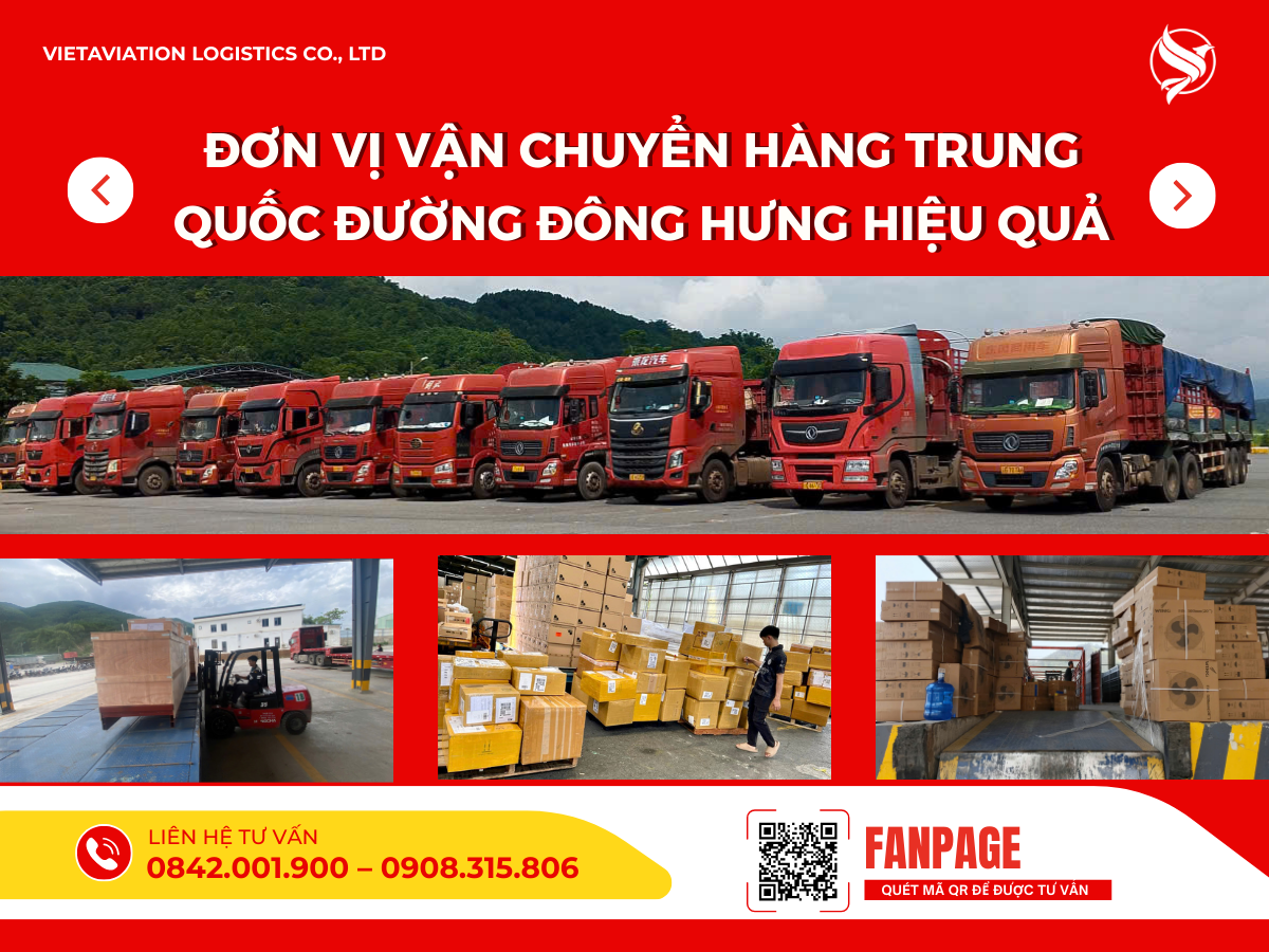 Đơn vị vận chuyển hàng Trung Quốc đường Đông Hưng hiệu quả