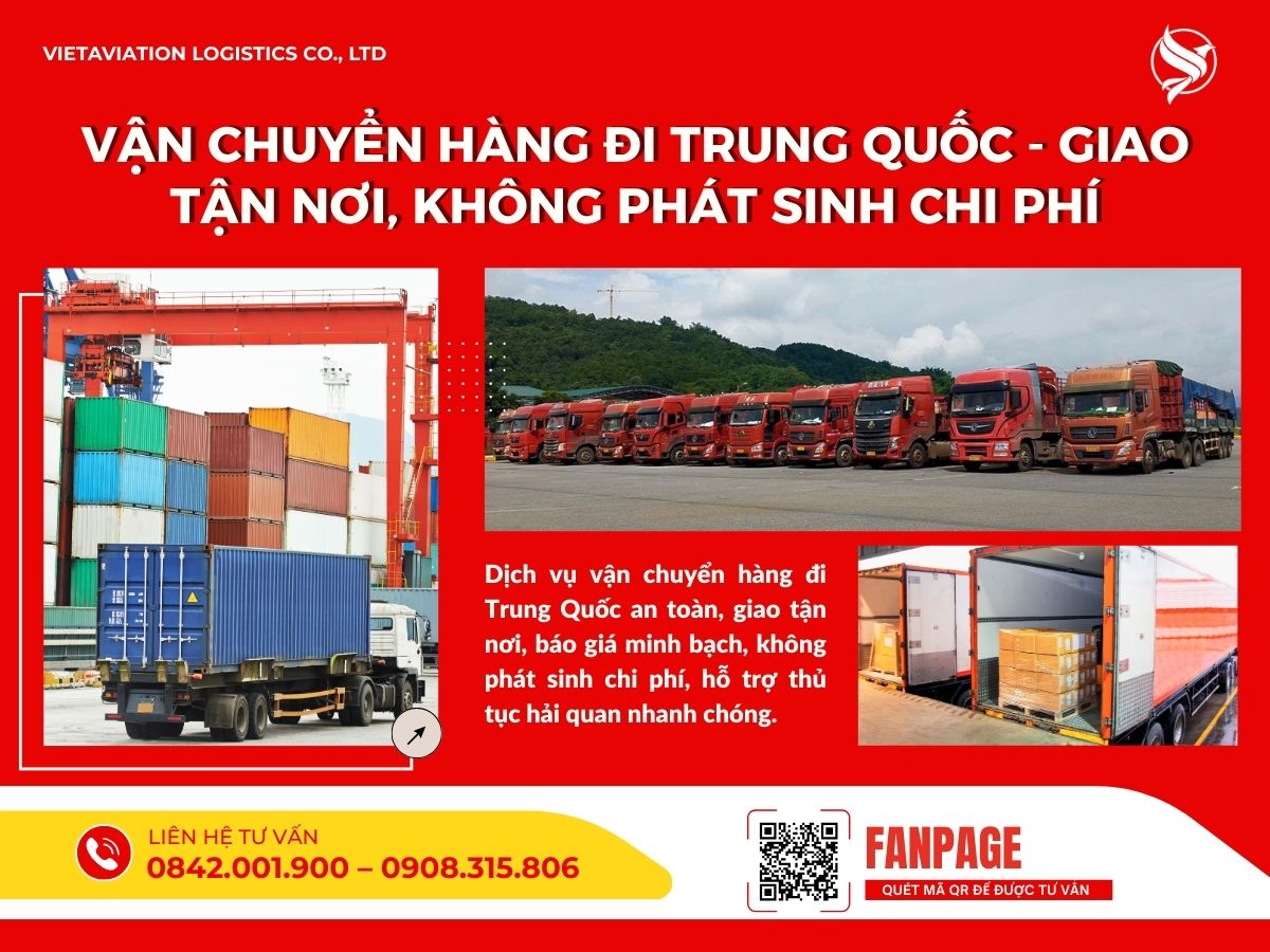 Vận chuyển hàng đi Trung Quốc – Giao tận nơi, không phát sinh chi phí
