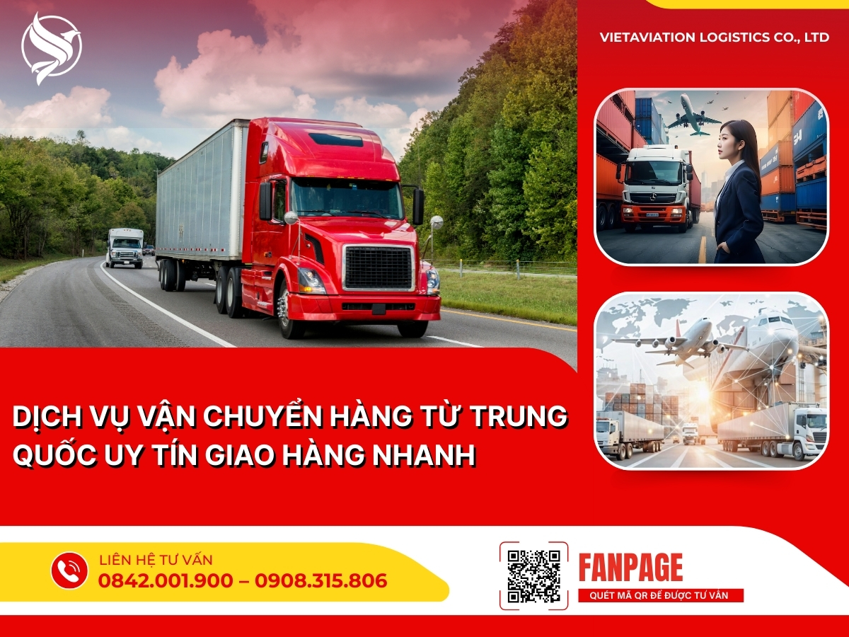 Dịch vụ vận chuyển hàng từ Trung Quốc uy tín Giao hàng nhanh