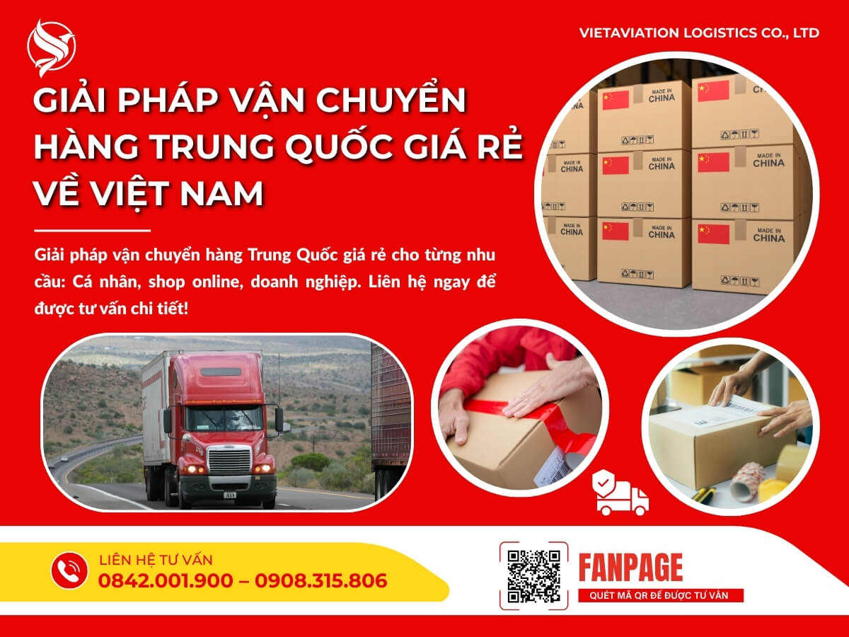Giải pháp vận chuyển hàng Trung Quốc giá rẻ về Việt Nam