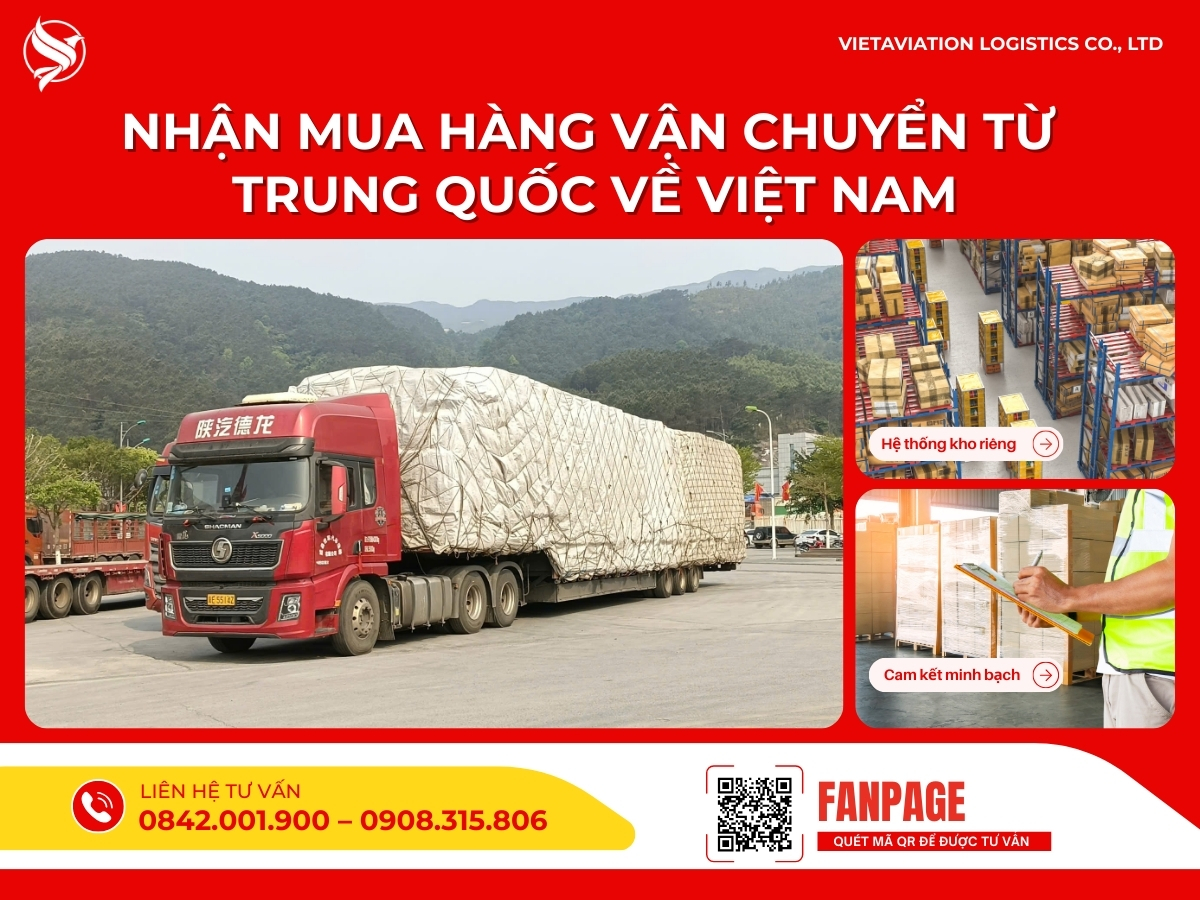 Nhận mua hàng vận chuyển từ Trung Quốc về Việt Nam