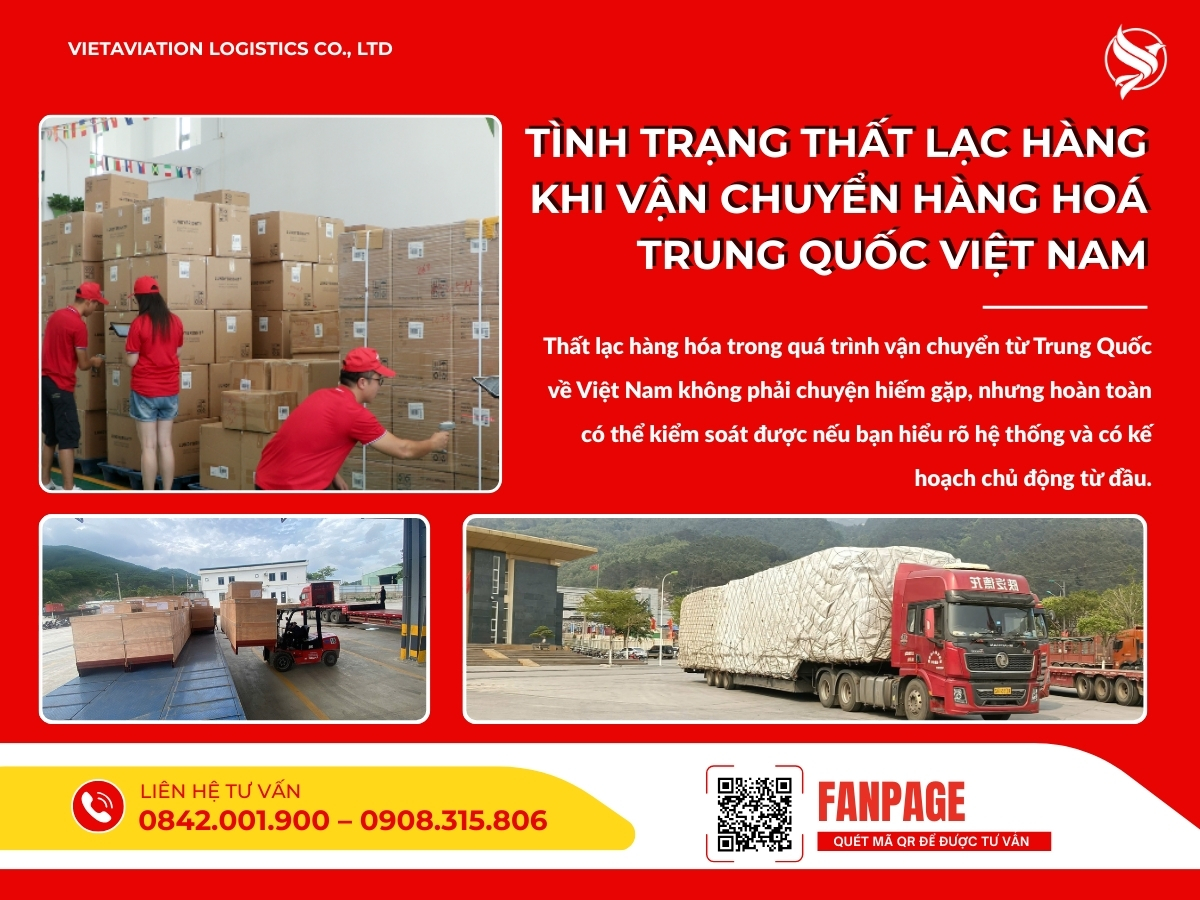 Tình trạng thất lạc hàng khi vận chuyển hàng hoá Trung Quốc Việt Nam