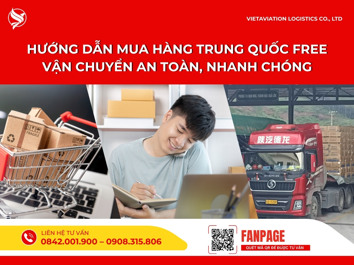 Hướng dẫn mua hàng Trung Quốc free vận chuyển an toàn, nhanh chóng