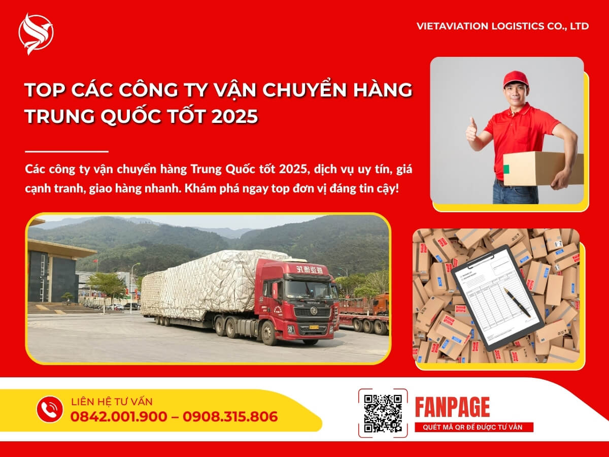 Top các công ty vận chuyển hàng Trung Quốc tốt 2025