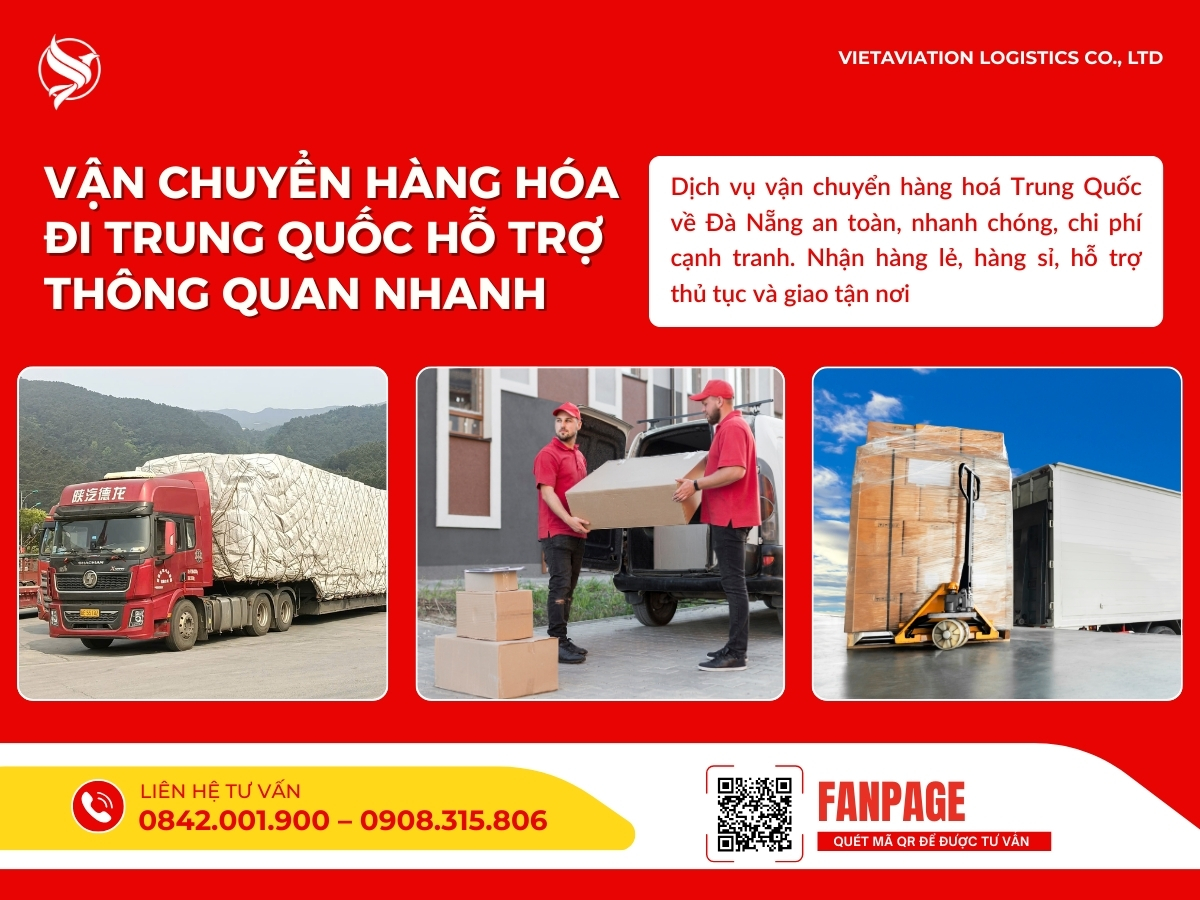 Vận chuyển hàng hóa đi Trung Quốc hỗ trợ thông quan nhanh