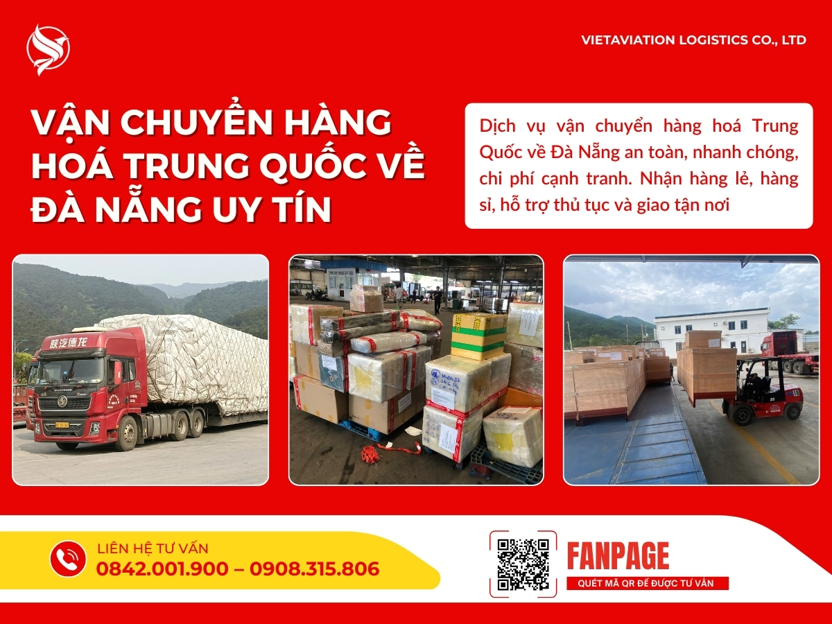 Vận chuyển hàng hoá Trung Quốc về Đà Nẵng