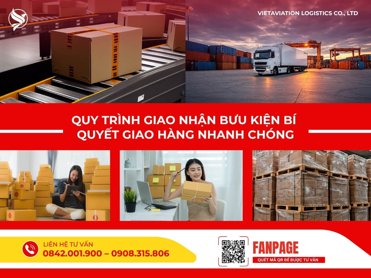 Quy trình giao nhận bưu kiện bí quyết giao hàng nhanh chóng