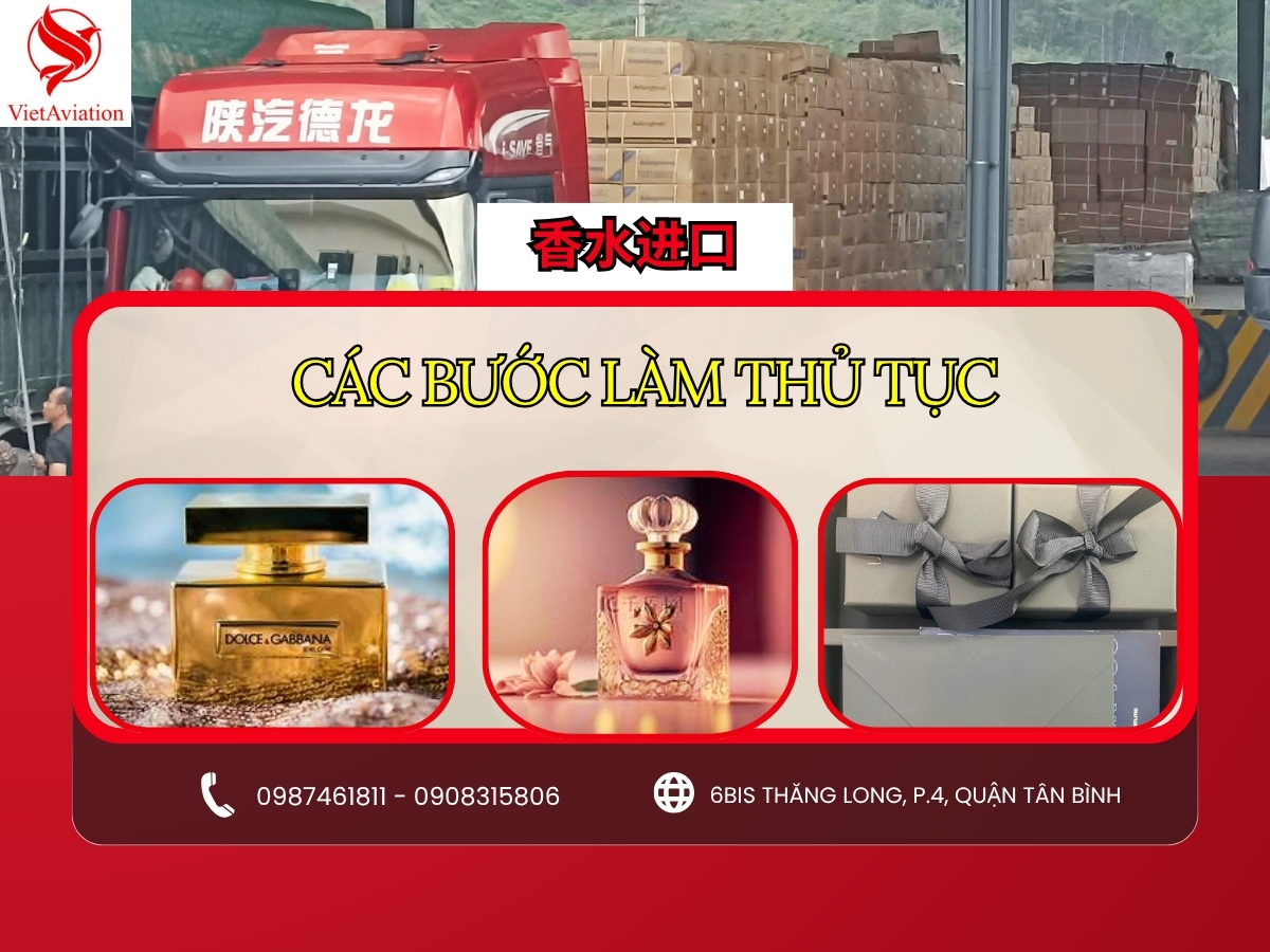 Các bước làm thủ tục vận chuyển nước hoa hiện nay