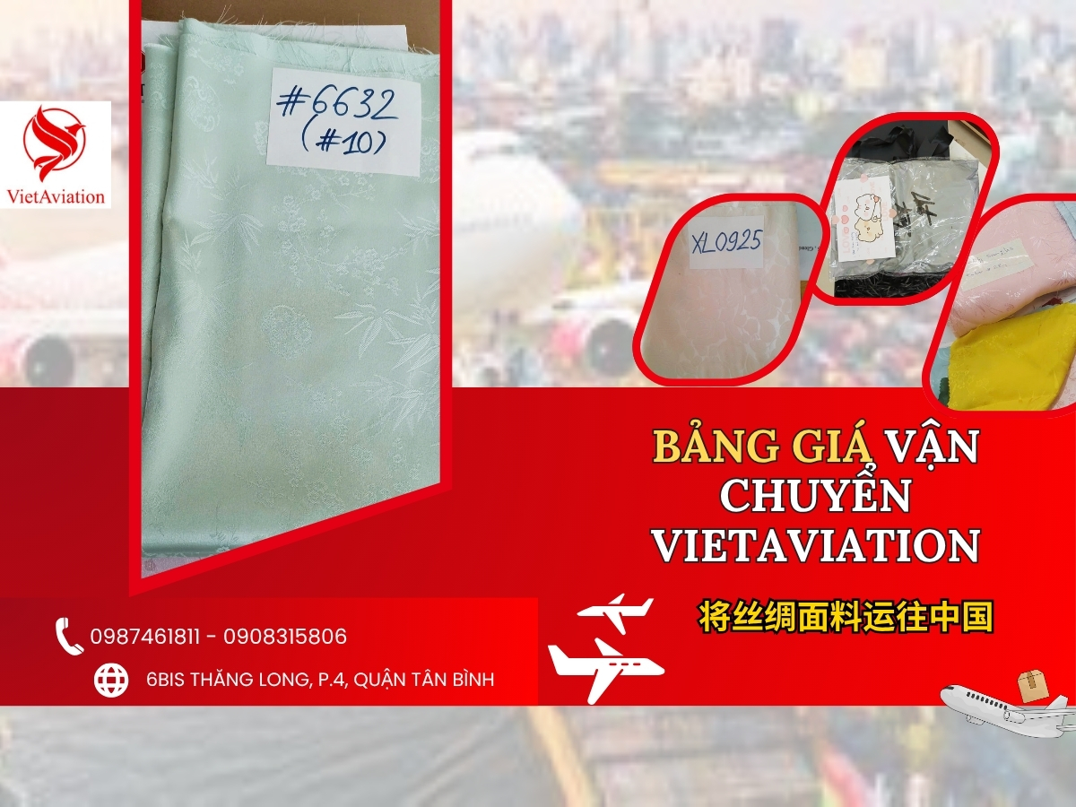 Bảng giá vận chuyển vải lụa chi tiết