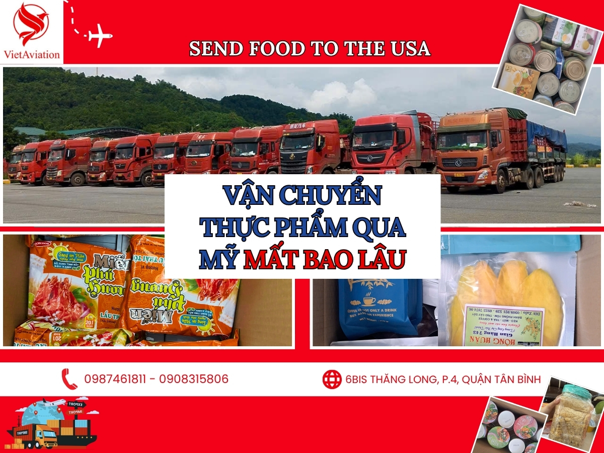 Thời gian xuất khẩu thực phẩm sang Mỹ